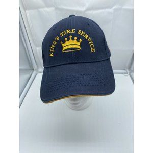 King's Tire Service Blue Cap Hat Hook-Loop Max Hat Michelin BF Goodrich USA Flag